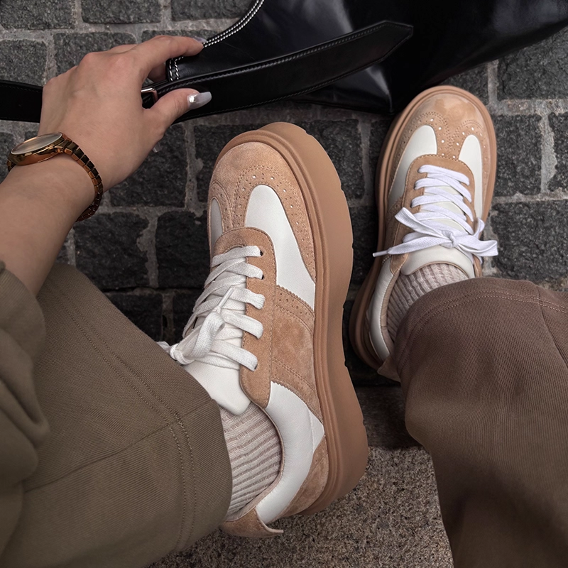 小蛮同款lost in echo2025冬季新款复古手工布洛克厚底休闲鞋女,淘宝优惠券,粉丝福利购,淘宝优惠卷