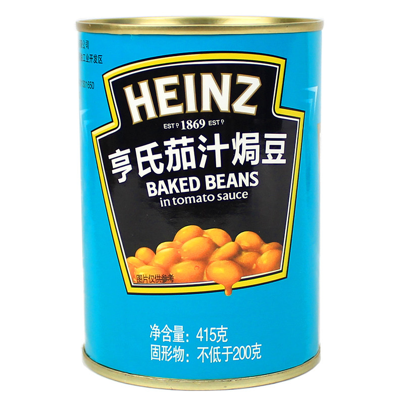 亨氏茄汁焗豆415g罐头即食早餐黄豆罐头速食亨氏焗豆番茄焗豆商用,淘宝优惠券,粉丝福利购,淘宝优惠卷
