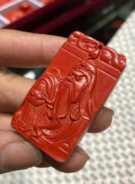 关公吊坠男士霸气款挂件招财原矿高含量武财神关羽项链本命年