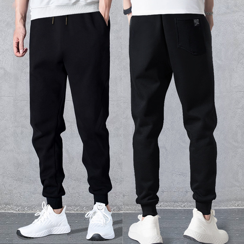 秋冬款加绒加厚束脚直筒潮流运动裤 法芙欧休闲裤