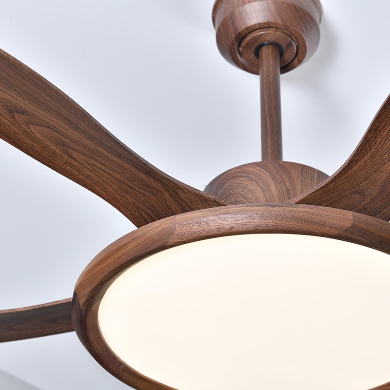 现代中式黑胡桃木风扇吊灯纯木印象原创实木餐厅客厅书房灯具新款 - 图3