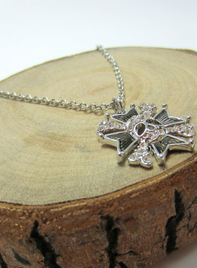 土星双骨朋克骷髅头项链