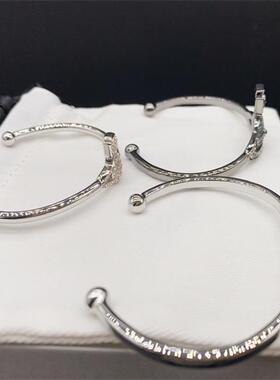 土星家族银边白钻香槟色钻黑边