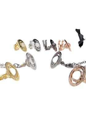 土星中号10MM项链无色珠