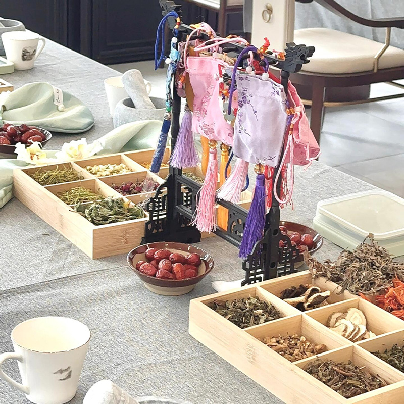 中医馆专用九宫格中药盒香料盒子中草药收纳盒香囊diy自制材料包 - 图2