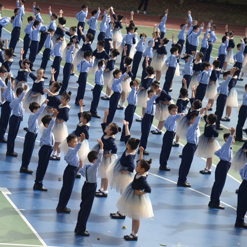 儿童大合唱服演出服小学生女童礼服表演服装校庆诗歌朗诵男童套装