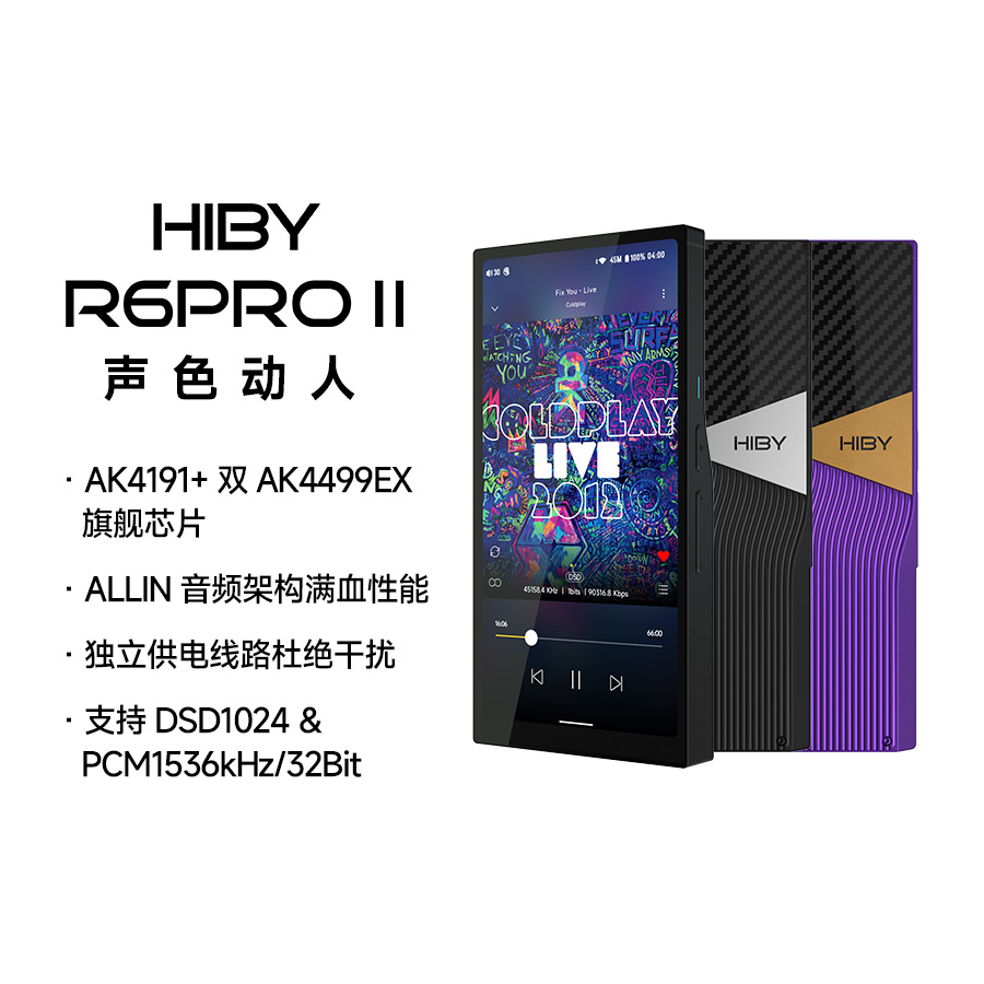 HiBy海贝R6pro二代 2代音乐播放器便携HiFi无损安卓高解析转盘MP3 - 图3