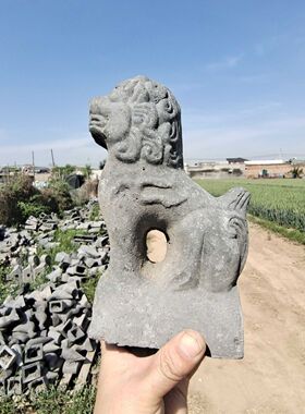 青石鸽子石头和平鸽信鸽摆件招财纳福工艺品一对房顶屋顶原石