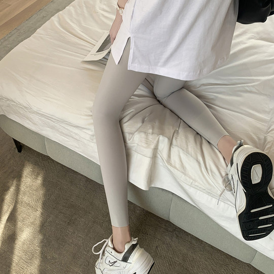 小个子鲨鱼裤女外穿夏季薄款冰丝防晒高腰无痕弹力瘦腿瑜伽打底裤