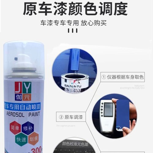 金彭豆奇PRO电动车冰沙绿色自喷漆可可白色专用车漆刮擦修补漆 - 图2