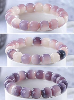 精品天然菩提根手串盘玩男女士菩提子远山黛复古风绕指柔佛珠手链