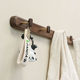 Black walnut solid wood coat hook without punching coat rack