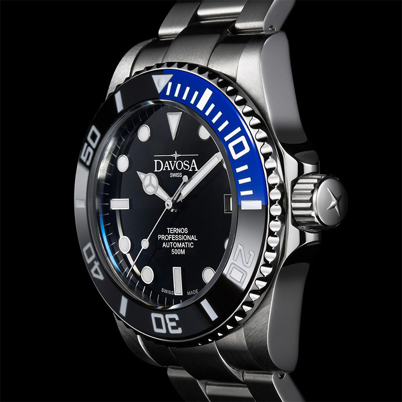 【直营】瑞士迪沃斯DAVOSA 500M潜水腕表黑水鬼 机械男表自动手表 【直营】瑞士迪沃斯DAVOSA 500M潜水腕表黑水鬼 机械男表自动手表