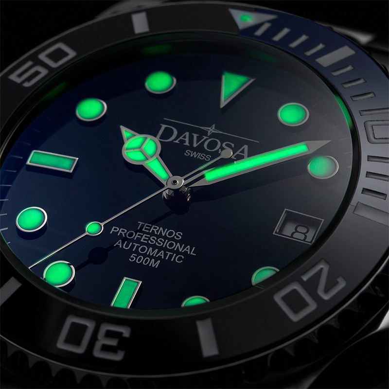 【直营】瑞士迪沃斯DAVOSA 500M潜水腕表黑水鬼 机械男表自动手表 【直营】瑞士迪沃斯DAVOSA 500M潜水腕表黑水鬼 机械男表自动手表