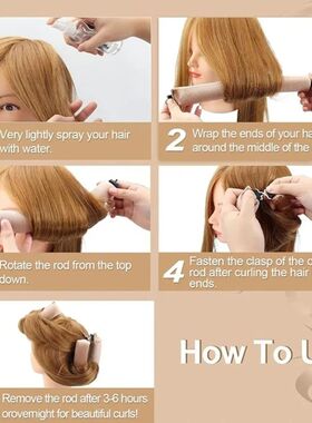 Heatless Curling Rod Headband Lazy Hair Curlers No Heat Hair