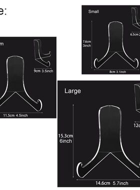 10Pcs For School And Office Accessories Acrylic Book Display