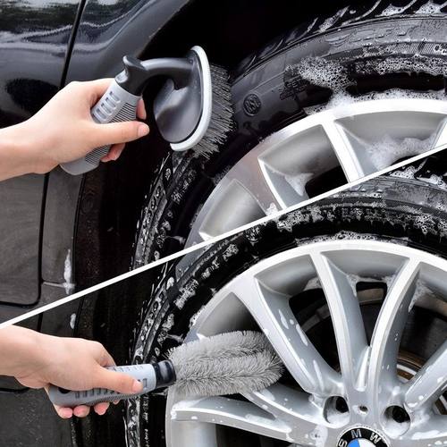 汽车轮毂刷轮胎洗车刷子软毛摩托车清洗工具全套神器刷车专用毛刷 - 图0