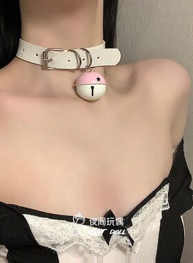 铃铛项圈女颈带链子颈圈男锁骨链颈环项链脖颈链脖圈