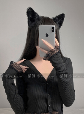 猫佣 Maid 猫咪女友 可爱猫耳铃铛头饰发饰发箍狐狸兽耳发夹耳朵