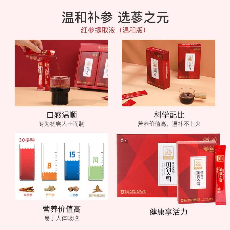 【红参口服液】蔘之元韩国正宗高丽参 蔘之元海外高丽参及其制品
