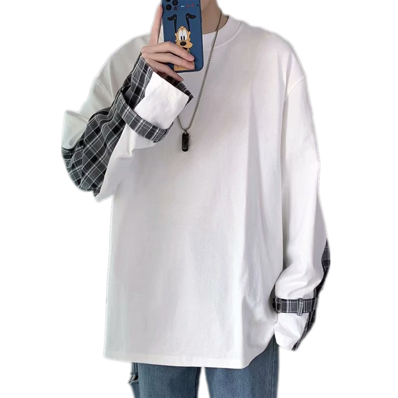 hiphop炸街男oversize高级男装卫衣 纯饰服饰T恤