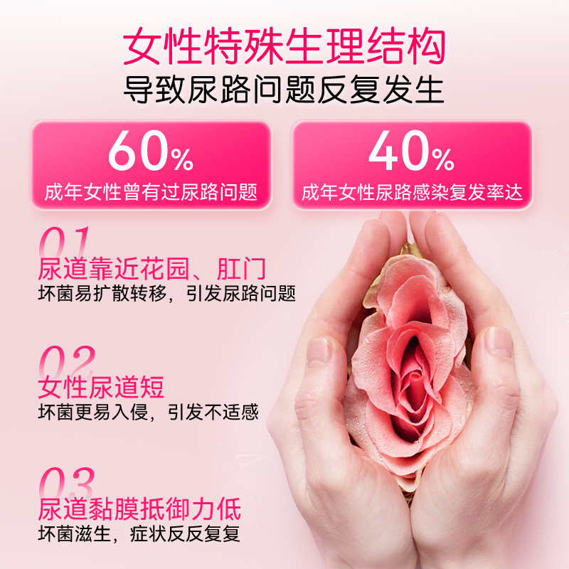 BioCare贝欧科玫瑰茄泌舒双萃粉 高浓度蔓越莓VC维生素C益生菌女