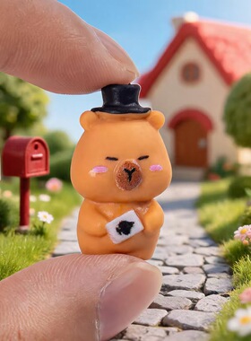 卡通卡皮巴拉迷你小摆件