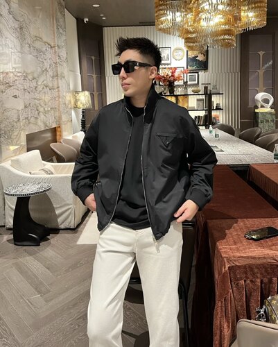 【老钱纽扣夹克】BV编织痞帅男立领短款抽风绳休闲夹克外套25361 - 图2
