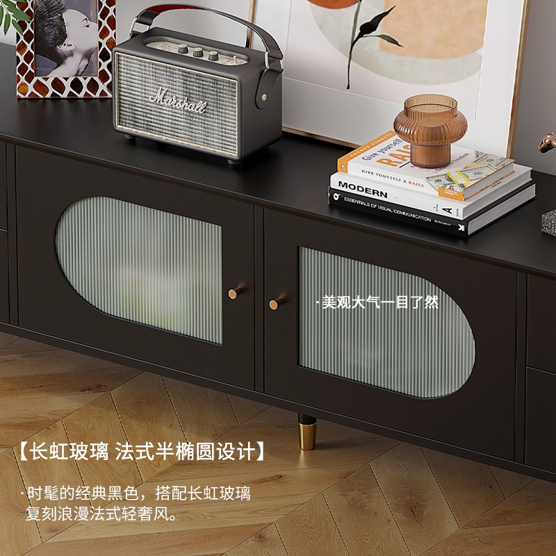 圣蒂蔓旗舰店法式轻奢复古实木电视柜茶几组合现代简约新中式小户型客厅机柜1