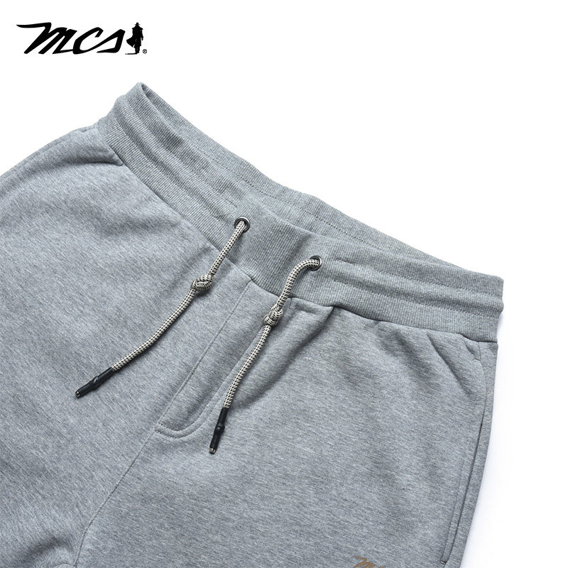 MCS男装源自万宝路秋季运动休闲合身版舒适卫裤束脚口系绳针织裤,淘宝优惠券,粉丝福利购,淘宝优惠卷