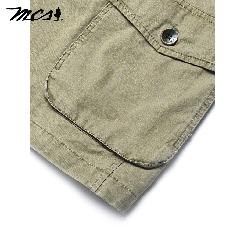 MCS源自万宝路三粒扣休闲西装春季新品翻领四袋百搭纯棉男士西服,淘宝优惠券,粉丝福利购,淘宝优惠卷