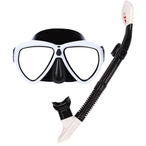(Send earplugs anti-fogging) with camera bracket Adult large frame Swimming Glasses Diving Mirror with Straw Suit