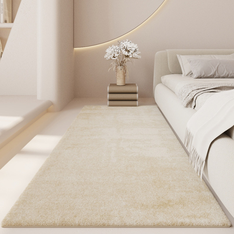 冬天床边毯卧室地毯奶油风主卧暖色系高级感地垫侘寂风客厅沙发毯,淘宝优惠券,粉丝福利购,淘宝优惠卷