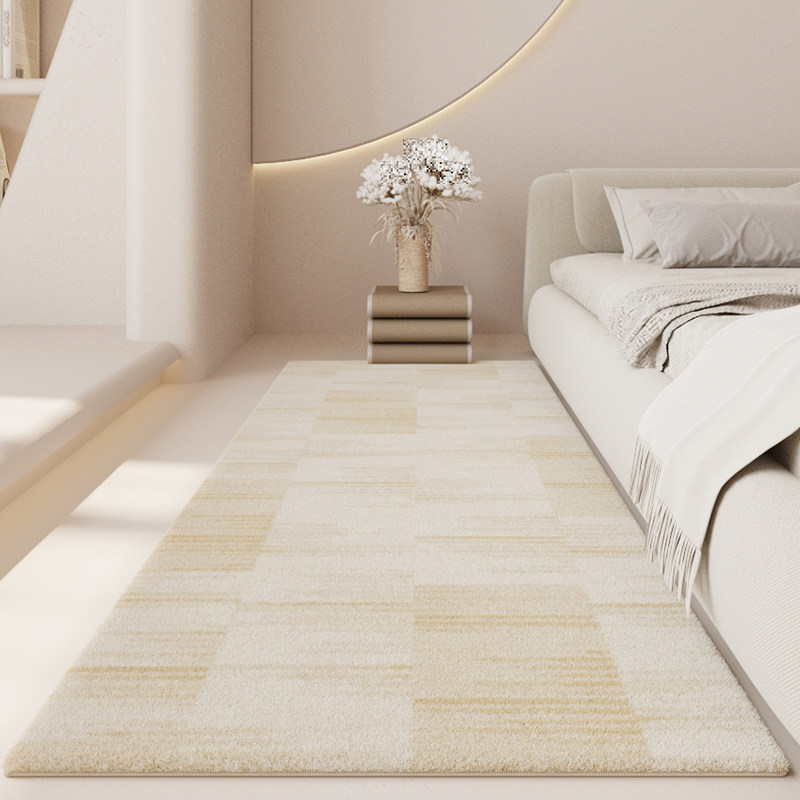 冬天床边毯卧室地毯奶油风主卧暖色系高级感地垫侘寂风客厅沙发毯,淘宝优惠券,粉丝福利购,淘宝优惠卷