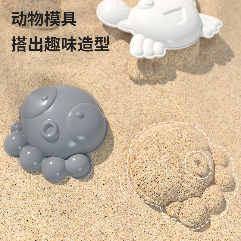 儿童沙滩车玩具套装宝宝铲沙挖沙子沙漏玩沙子工具加厚小铲子和桶 - 图1