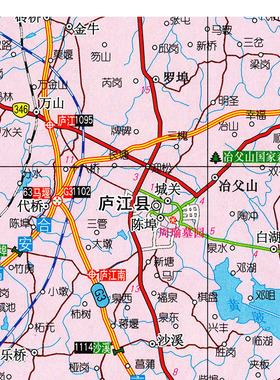 2026新款 合肥市地图 墙贴 行政区划图 合肥地图 交通海报地图
