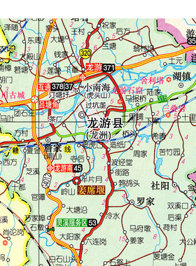 2026新款 衢州市地图 墙贴 行政区划图 衢州地图 交通海报地图
