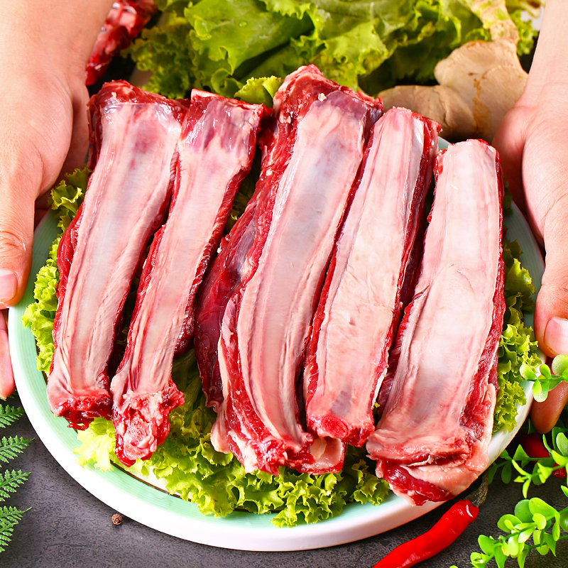 鹿排新鲜梅花鹿肉排骨整切生骨肉生鲜烧烤家庭烤肉食材东北特产-图0