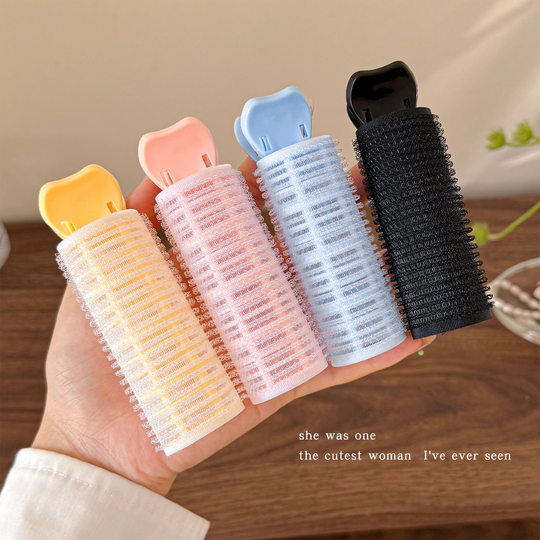 Colorful air bangs curling wand for women with high skull and fluffy artifact natural 2025 new bangs clip lazy hair accessories