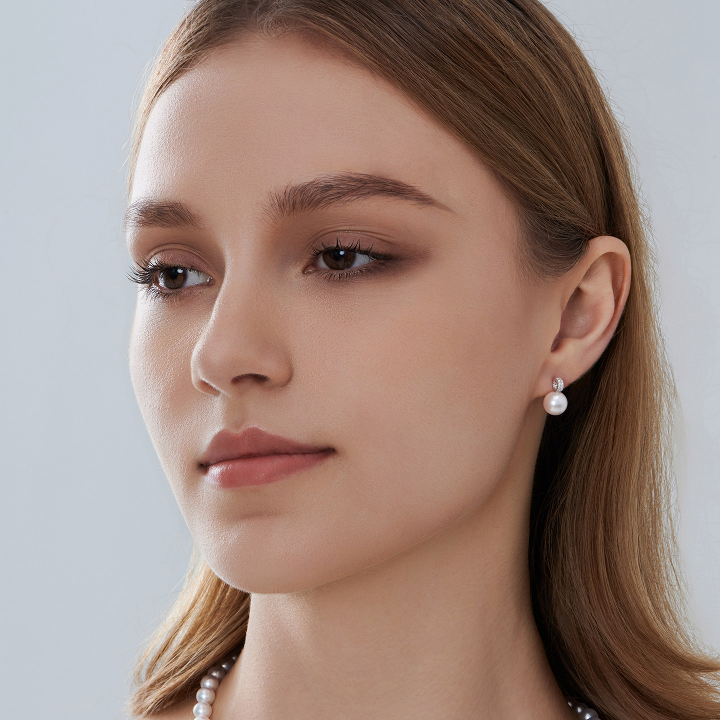 GiO珠宝 Akoya海水珍珠耳钉女18K金钻石耳饰耳环气质通勤,淘宝优惠券,粉丝福利购,淘宝优惠卷