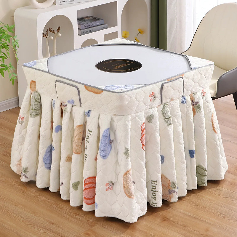 正方形无盖烤火罩加厚电炉罩取暖桌布罩方桌烤火桌子罩套冬季新款,淘宝优惠券,粉丝福利购,淘宝优惠卷