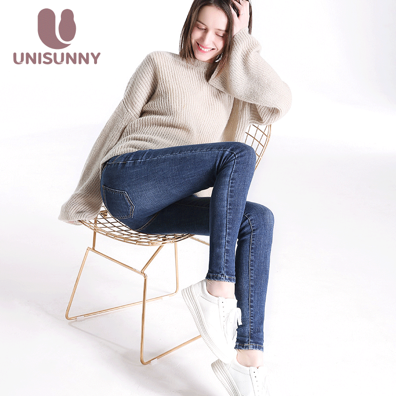unisunny孕妇春秋外穿加绒打底裤 unisunny孕妇打底裤