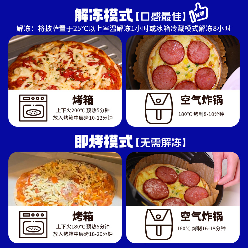 COOOOK轻烹烹芝芝夹心薄脆披萨速食儿童早餐披萨 - 图2