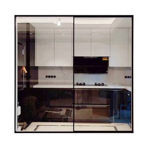 德国德禄卧室阳台玻璃移门厨房极窄推拉门极简轨定制隔断S150进口