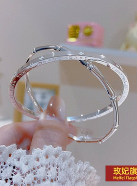 原创设计女银饰正生纯银足银手镯