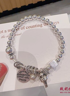 招财猫纯银手链女时尚气质轻奢