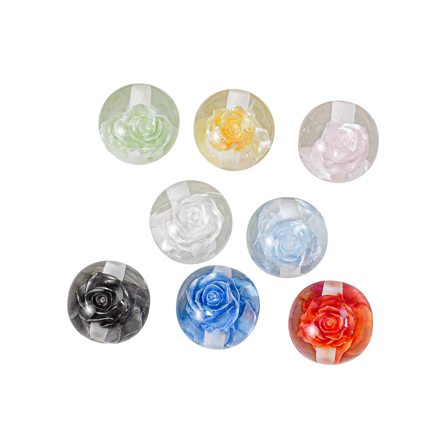 【20颗装】海蒂复古法式玫瑰通孔琉璃珠diy手机链钥匙扣饰品配件,淘宝优惠券,粉丝福利购,淘宝优惠卷