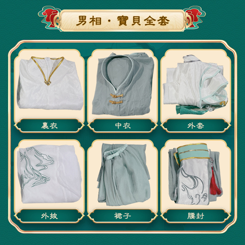 【酷漫cos】天官赐福风师青玄cos服漫版风师男相古装汉服假发cos-图2