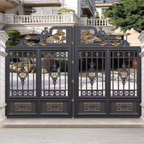 304 Stainless Steel Villa Gate High End Electric Patio Gate Eurostyle Style Walled Door Rural Self Built House Gate