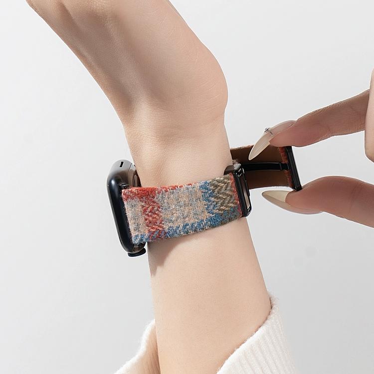 适用iwatch11表带S11苹果手表applewatch10夏季S10新款S9毛绒S8编织7磁吸创意6代SE3女高级ultra2小众10智能 - 图2